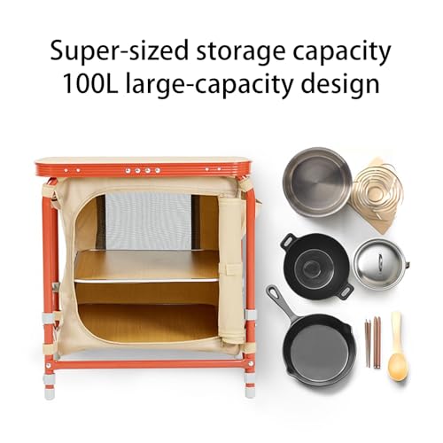 Boîte de rangement pliable orange citrouille taille M portable et compacte