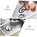 POPETPOP 2pcs Modern Kitchen Sink Stopper Stainless Steel Spatter Ring Drain Catcher