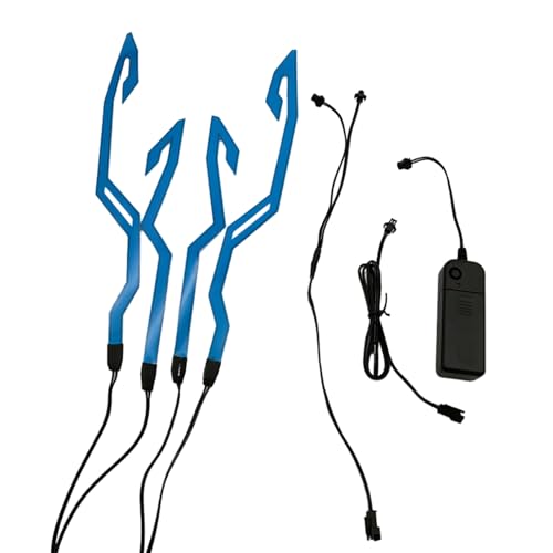 Bande lumineuse LED pour casque de moto - Lumière froide - Autocollant modifié pour casque de nuit