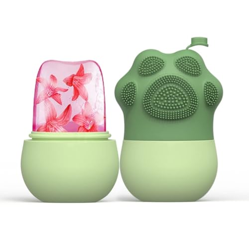Image of Oblivion Ice Roller for Face Massage 1 Pc - Silicone Reusable Cooling Facial Ice Cube Roller for Glowing Skin, Puffiness Reduction & Skin Tightening, Non-Slip Easy Grip Beauty Face Care Tool for Women