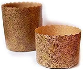 Set 3 Stampi Panettone 19x6 Cm - Carta Forno Monouso, Max 750 Gr, Made In Italy - Foto 12