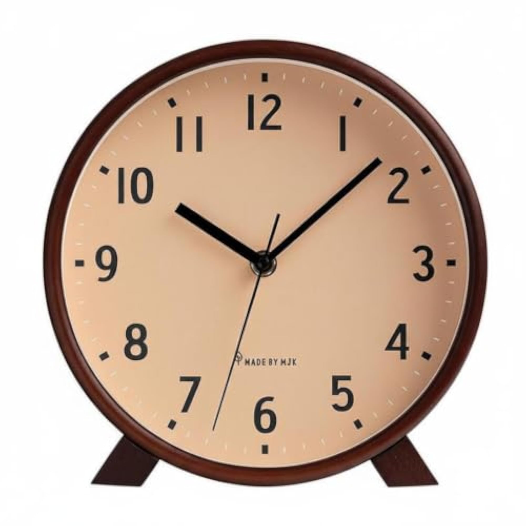 Wooden Mantel Clock, Retro Timepiece for Living Room
