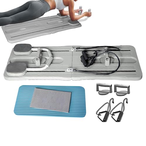 Tabla reformadora de Pilates | Tabla De Pilates Tabla Deslizante Máquina De AB, Tabla De Ejercicios Multifuncional Pilates, Equipo De Ejercicio Multifuncional para Mujeres Pilates Reformer