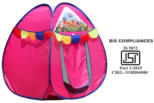 Image of Homecute Igloo Type Foldable Popup Small Size Kid's Toys Play Tent House for Indoor & Outdoor, Suitable for 1 Year to 6 Years (Small Size Pink)