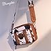 Wrangler Crossbody Bag for Women Western Cowgirl Crossbody Purses with Guitar Strap (Cow Print Brown) WG133-3003BR