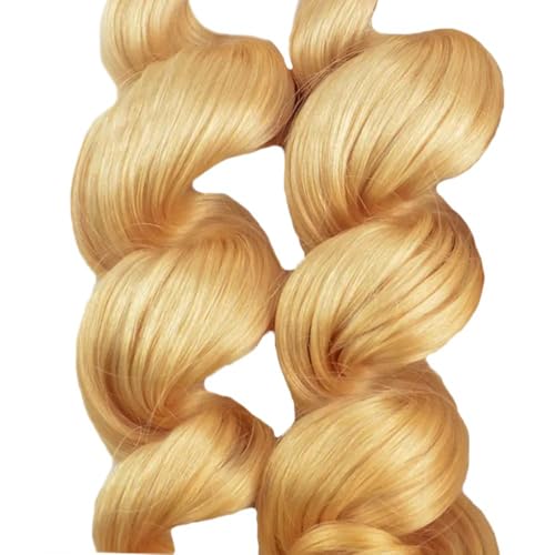 Extensiones de cabello humano brasileño para lucir un rubio miel espectacular 5