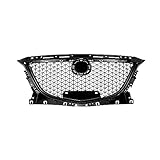 Grill Kühlergrill Kompatibel Für Mazda 3 Axela 2014 2015 2016 Schwarz Honeycomb Stil Mazda3 Auto Obere Stoßstange Ansaughaube Mesh Grid Body Kit