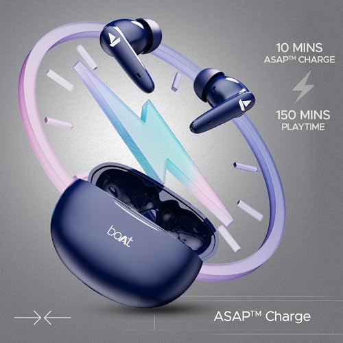 Image of boAt Airdopes 161 Pro in Ear Earbuds(Celestial Blue)