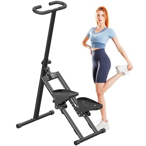 Escalera escaladora Plegable para el hogar, máquina escaladora Vertical de Pedal Grande para Entrenamiento de Cuerpo Completo,escaladores para Ejercicio en casa (Negro con un Solo Carril) Escalera escaladora Plegable para el hogar, máquina escaladora Vertical de Pedal Grande para Entrenamiento de Cuerpo Completo,escaladores para Ejercicio en casa (Negro con un Solo Carril)