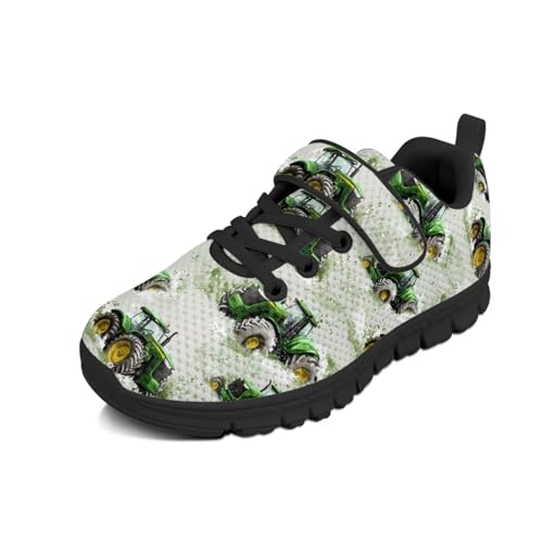 Tractors Shoes for Boys Size 11 Kids School Sneakers Breathable Mesh Low Top Walking Shoes Casual Anti-Slip Athletic Running Shoe with Adjustable Strap4