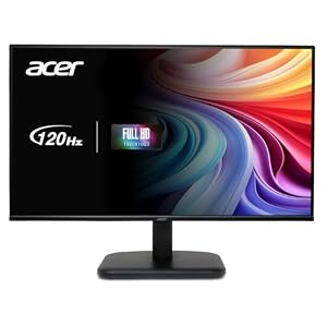 Acer EK241YGBIF, Monitor 23,8″ Full HD 120 Hz (1920×1080, 16:9, 250 Nits, Tiempo de Respuesta 1 m/s (VRB), 1xVGA/1xHDMI 1.4) , Monitor PC, Color Negro