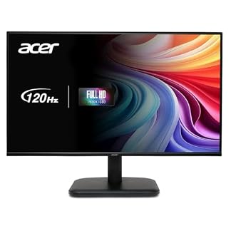 Acer EK241YGBIF, Monitor 23,8″ Full HD 120 Hz (1920×1080, 16:9, 250 Nits, Tiempo de Respuesta 1 m/s (VRB), 1xVGA/1xHDMI 1.4) , Monitor PC, Color Negro