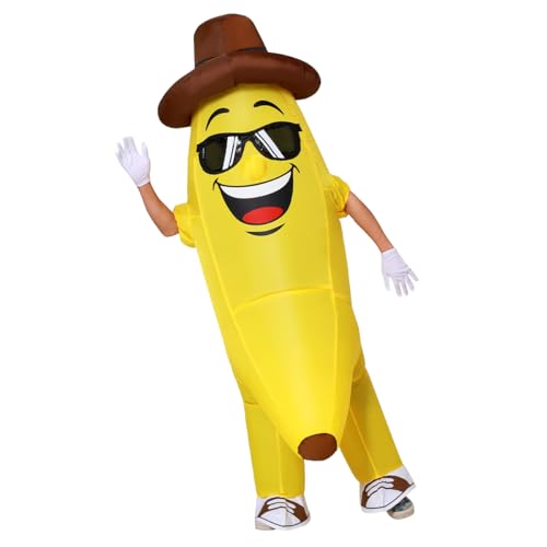 GOOSH Inflatable Banana Costume for Adult Halloween Costume Women Man