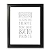 Ocean Drop Designs Contemporary Picture Frame to Fit Ocean Drop Designs Art Prints (Black)