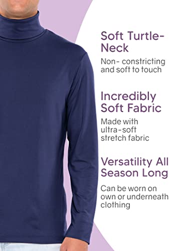 STRETCH IS COMFORT Men’s Oh So Soft Luxe Long Sleeve Stretch Turtleneck4