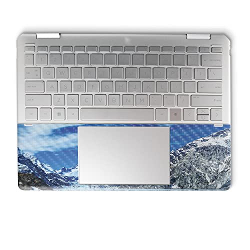 Image of MightySkins Carbon Fiber Skin Compatible with HP Spectre x360 14 inch (2022) Full Wrap Kit - Sky Lake | Protective, Durable Textured Carbon Fiber Finish | Easy to Apply | Made in The USA