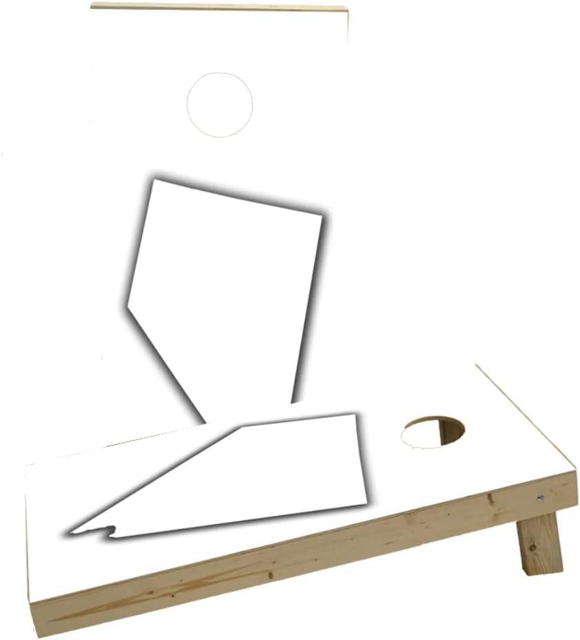 White Nevada Theme Custom Cornhole Board Game Set