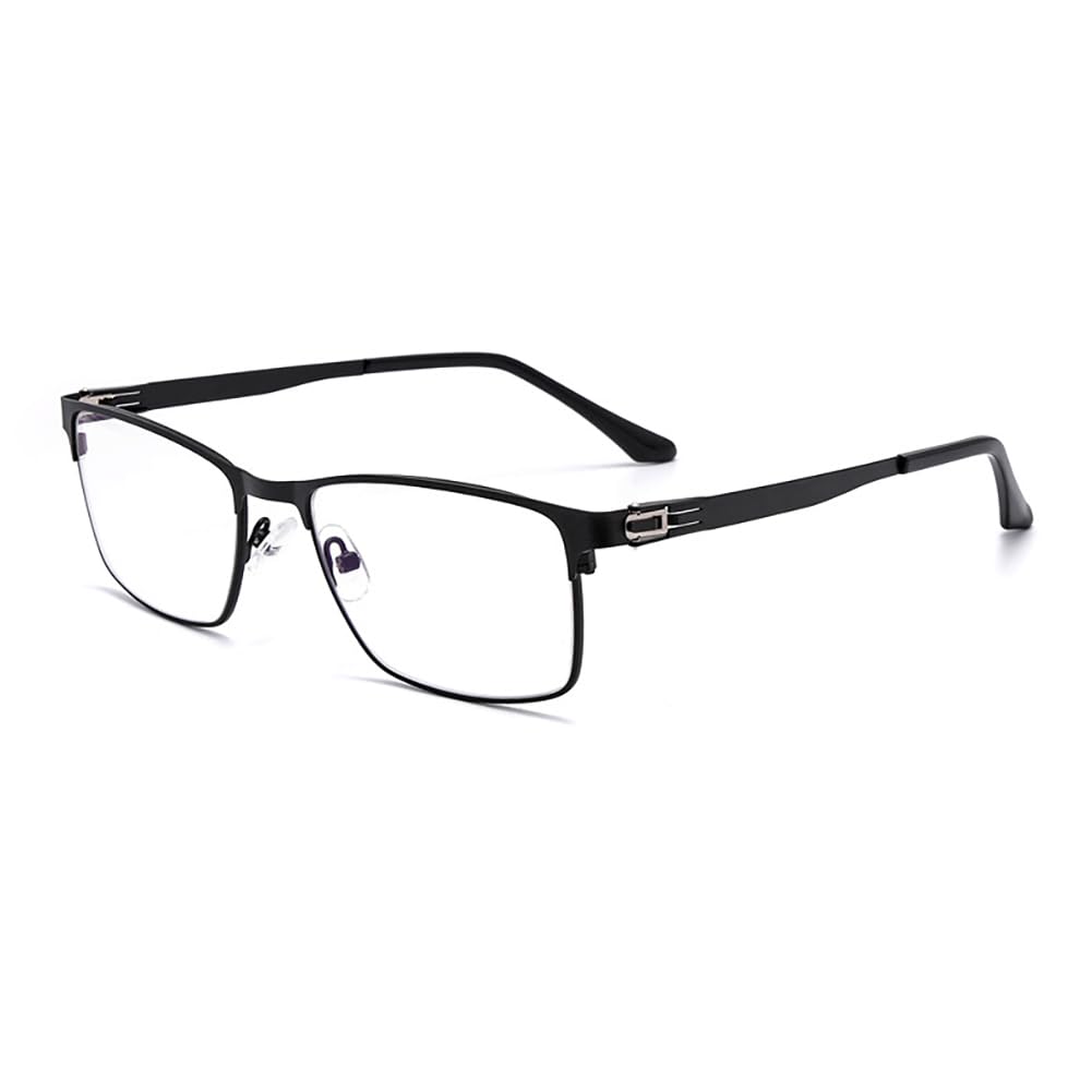 JIETIAN Hombres Inteligentes al Aire Libre fotocrómico Gafas de Sol,Screwless Marcos HD Aspheric Resina Lentes Lectores/UV400,04,+1.25