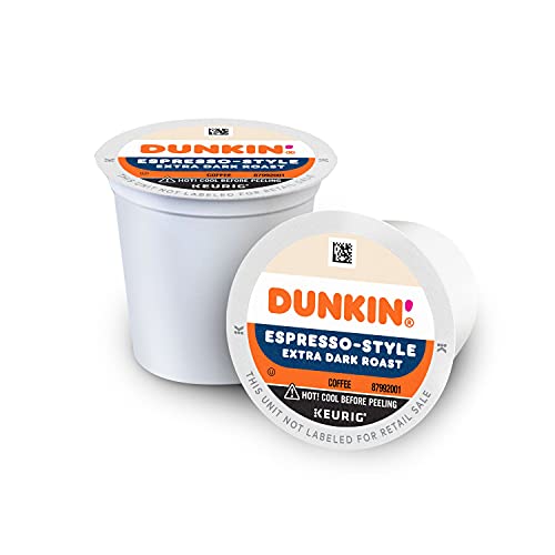 Image of Dunkin' Espresso Style Extra Dark Roast Coffee, 60 Keurig K-Cup Pods