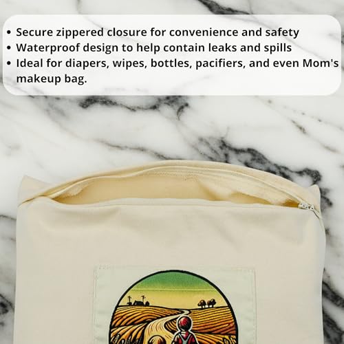 Bolso organizador impermeable para pañales Logan Baby miniatura 3
