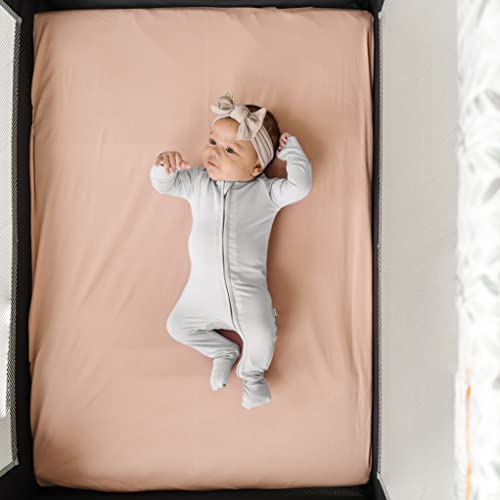 Natemia CTN-PPS-SAGE Fitted Pack And Play Sheet - 100% Organic Cotton - For Standard Size Playard thumb #6