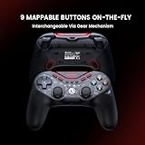 GameSir Tarantula Pro Wireless PC Controller - Switchable ABXY Buttons, TMR Joysticks, 9 Mappable Buttons for PC/Switch/iOS/Android, RGB Lighting - Image 6