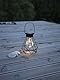 Best Season LED-Solar-Laterne, Terrassen-Beleuchtung, schwarz, ca 13 x 13 x 15,5cm, 481-49