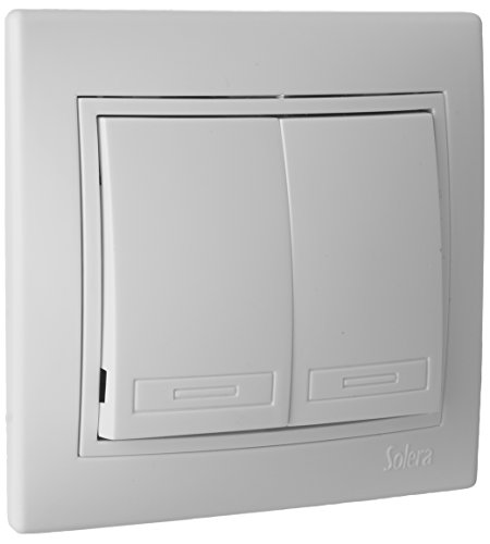 Doble CONMUTADOR/Interruptor 10AX250V S.Europa SOLERA