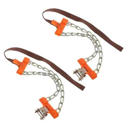 LOLIPPYY 2 piezas Cadenas de Nieve para Coche y Suv de Ajustables y Antideslizantes Cadenas de Tracción de Emergencia para Neumáticos Fáciles de Instalar y Transportar