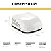 Dometic B57915.XX1C0 Brisk II Polar White Air Conditioner (13,500 BTU 410A)
