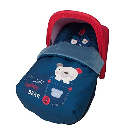 Babyline 3000589R - Saco Portabebé Polar COMPLETO Universal + Capota de Regalo !!!!, unisex