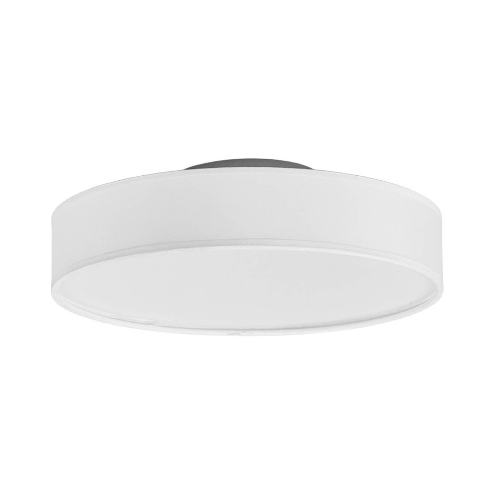 Lindby Ceiling Light Saira (Modern) in White Made of Textile for e.g. Living Room & Dining (1 Light Source,) from Ceiling lamp,
