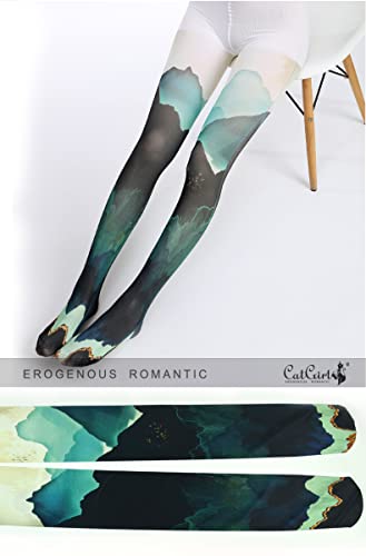 Image of Sahabowi Women Tights, Sheer High Waist Pantyhose, Vintage Control Top Stockings, Siwa 4