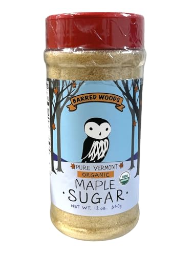 Organic Pure Vermont Maple Sugar - 12 oz Jar - Barred Woods Maple