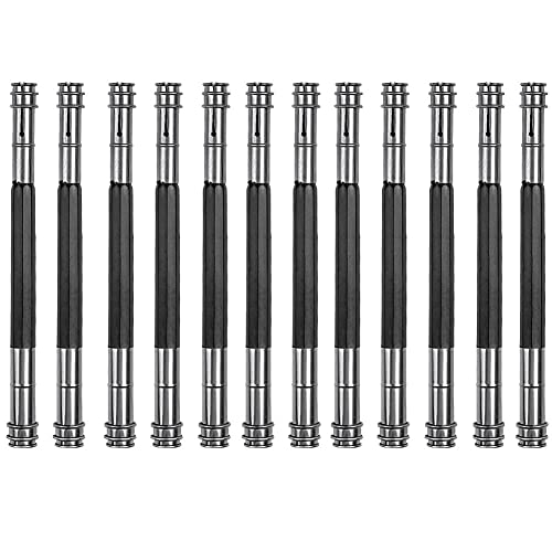 12 Pcs Extensor De Lápiz, Ajustable de Doble Cabezal Lápiz Extender Holder, Alargador Lapiz de Madera, para Herramienta de Escritura Lápiz Extender Cover