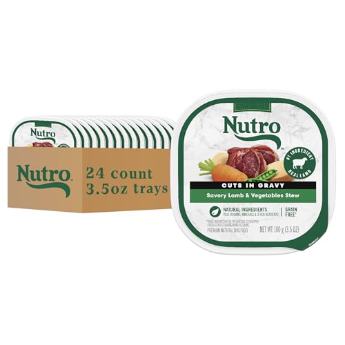Image of Nutro Cuts in Gravy Wet Dog Food, Lamb & Vegetables Stew, 3.5 oz, 24 Count