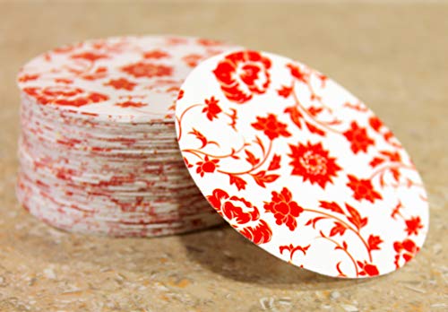 esplanade Sottobicchieri di carta stampati usa e getta (set di 100) - Utilizzare e gettare sottobicchieri di carta reversibili, perfetti per bar, hotel, ristoranti e feste.