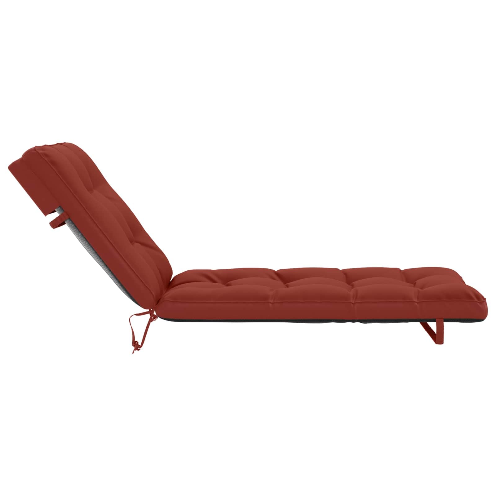 Hothingwell Poduszka na leżak 200 x 80 x 8 cm czerwona 100% poliester
