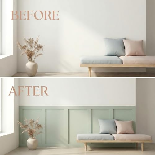 Kit de paneles de pared estilo coctelera de MDF decorativos diy 4