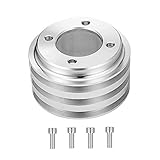 WeiSen 3 Groove 3V Crankshaft Pulley V-Belt Compatible with 1969-UP Small Block Ford 302 351w 351C...