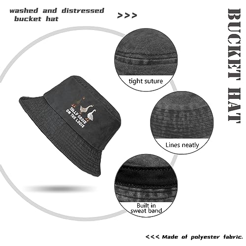 Image of Funny Goose Hat Silly Goose On The Loose Trucker Hat Women Vintage Mesh Cap for Summer