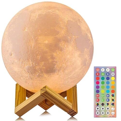 Image of CPLA Moon Lamp Upgrade 128 Colors, Gifts for Girls Boys Kids Toddlers Teens Sister Birthday, Ages 5 6 7 8 9 10 11 12 13 14 15 16-20 Year Old Gifts
