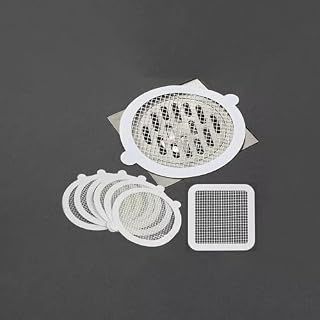 10 Pcs Disposable Shower Drainage Cover Hair Catcher Circular Floor Drain Stickers Both Ears Suitable for Bathrooms Kitchens