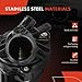 A-Premium Engine Coolant Thermostat Housing Assembly Compatible with BMW X5 135i 335i 2011-2013, X1 2012-2015, X6 2011-2014, 335i xDrive 2009-2013, 135is 2013, 3.0L, Replaces # 11537601158