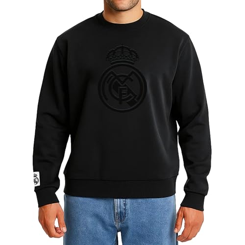 Icon Sports Officially Licensed Football Club Cotton Terry Monochromatic Crewneck Pullover Sweater  Mens Soccer Apparel