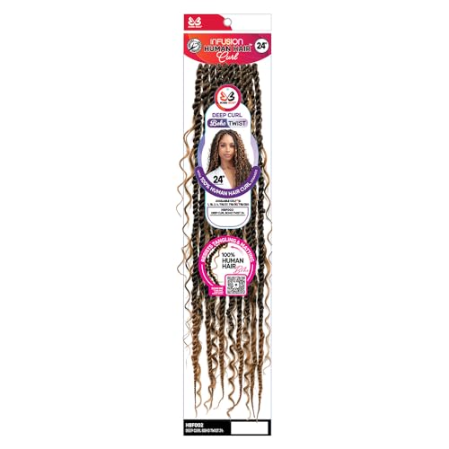 Bobbi Boss Infusion Human Hair Curl Crochet Braid...