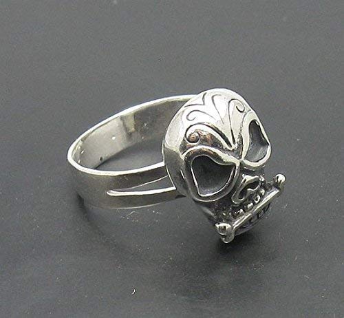 Bague crâne argent 925 réglable solution taille unique Empress R000844 - 2