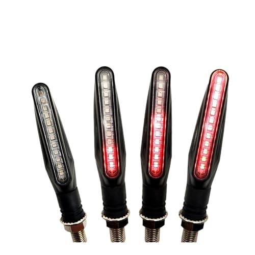 Clignotants de moto LED pour TRX850 XJ6 et Tenere 700 - Feux à eau courante rouge 2 paires