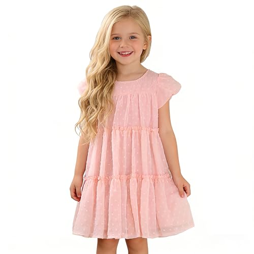 Vestido de niña AGQT transpirable para evitar calor en fiestas de verano de 1 a 6 años