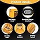 2-Port Batterieladegerät, kompatibel mit Dewalt 12V-20V Lithium-Akkus, passend für die DCB-Serie (203, 204, 205, 206, 201, 120, 127)
